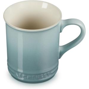 imageLe Creuset Stoneware Set of 4 Mugs 14 oz each CaribbeanSea Salt