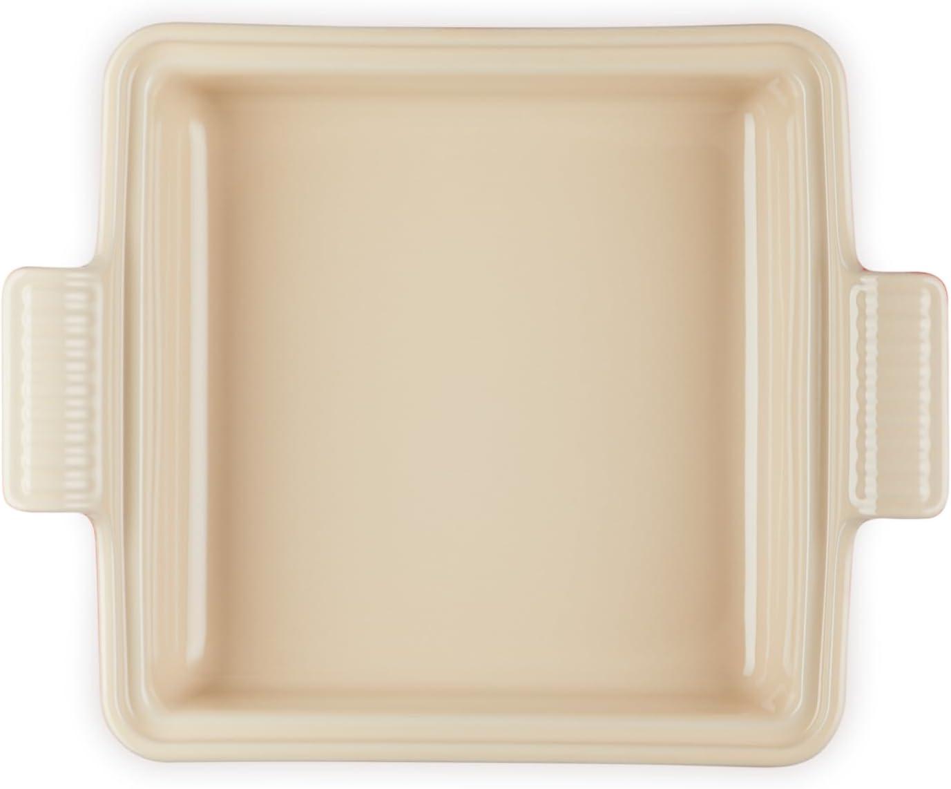 imageLe Creuset Stoneware Heritage Shallow Square Casserole 2qt 9quot LicoriceCerise