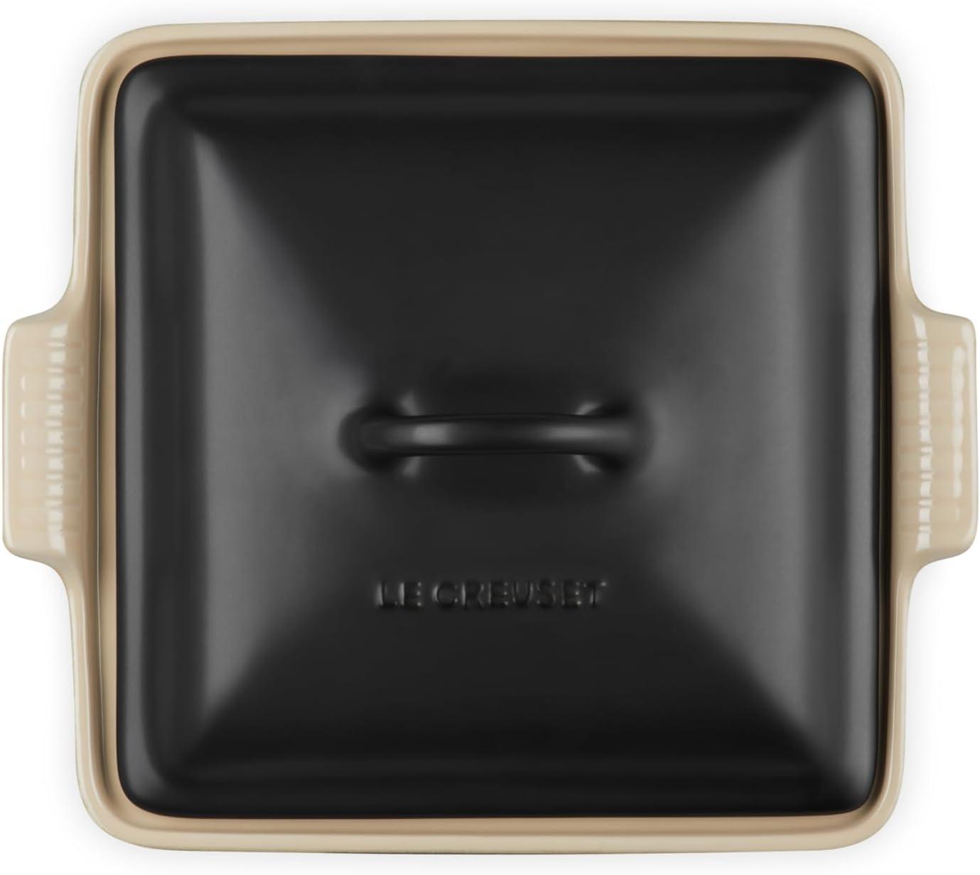 imageLe Creuset Stoneware Heritage Shallow Square Casserole 2qt 9quot LicoriceLicorice