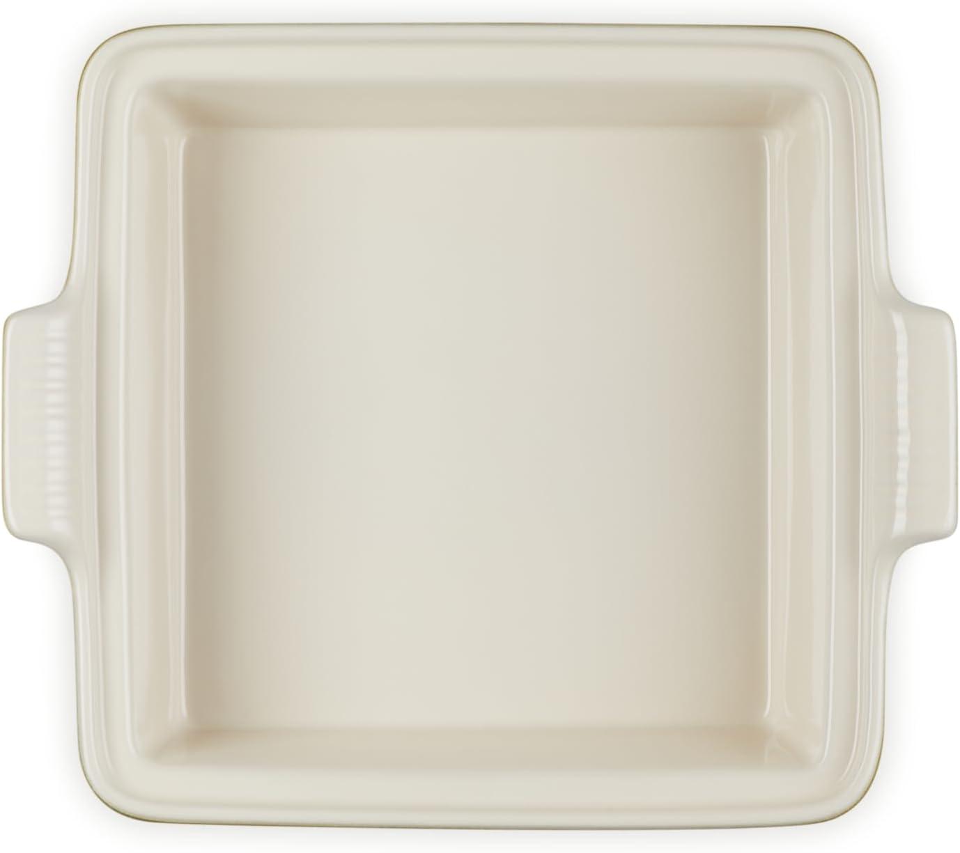 imageLe Creuset Stoneware Heritage Shallow Square Casserole 2qt 9quot LicoriceOlive