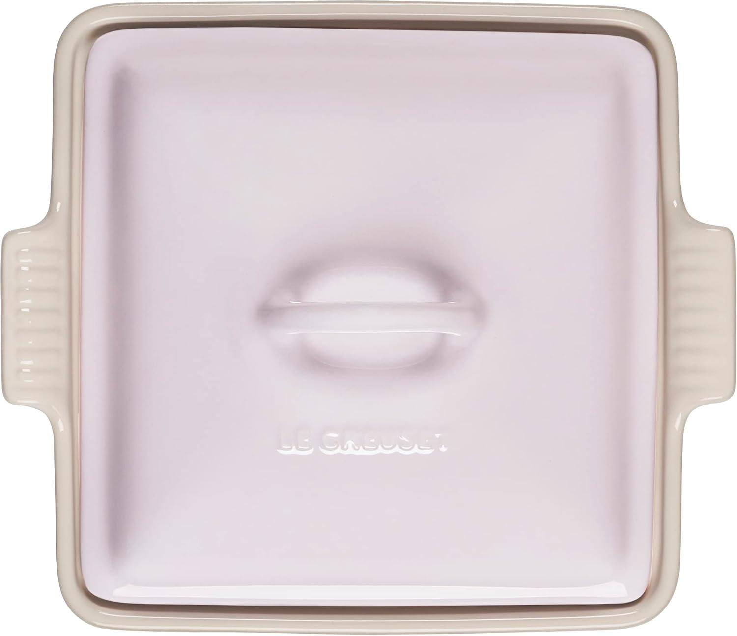 imageLe Creuset Stoneware Heritage Shallow Square Casserole 2qt 9quot LicoriceShallot