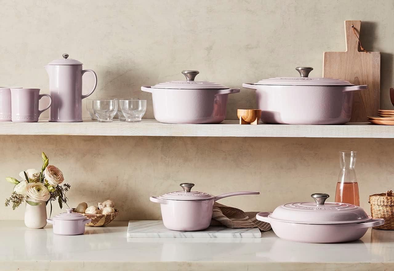 imageLe Creuset Stoneware Heritage Shallow Square Casserole 2qt 9quot LicoriceShallot