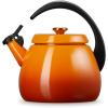 imageLe Creuset Enamel on Steel Cloche Kettle 22 qt Persimmon with Gold Accents