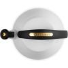 imageLe Creuset Enamel on Steel Cloche Kettle 22 qt White with Gold Accents