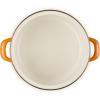 imageLe Creuset Enamel on Steel Traditional Stockpot 38 qt Persimmon with Gold Accents