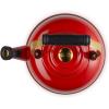 imageLe Creuset Enamel on Steel Whistling Tea Kettle with Gold Finishes 17 qt CeriseCerise