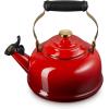 imageLe Creuset Enamel on Steel Whistling Tea Kettle with Gold Finishes 17 qt CeriseCerise