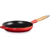 imageLe Creuset Enameled Cast Iron Alpine Wood Handle Fry Pan 1025quot CeriseCerise