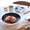 imageLe Creuset Enameled Cast Iron Alpine Wood Handle Fry Pan 1025quot CeriseMeringue