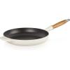 imageLe Creuset Enameled Cast Iron Alpine Wood Handle Fry Pan 1025quot CeriseMeringue