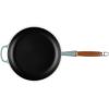 imageLe Creuset Enameled Cast Iron Alpine Wood Handle Fry Pan 1025quot CeriseSea Salt