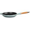 imageLe Creuset Enameled Cast Iron Alpine Wood Handle Fry Pan 1025quot CeriseSea Salt