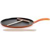 imageLe Creuset Enameled Cast Iron Crepe Pan with Rateau and Spatula 1075quot CeriseFlame