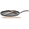 imageLe Creuset Enameled Cast Iron Crepe Pan with Rateau and Spatula 1075quot CeriseOyster