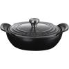 imageLe Creuset Enameled Cast Iron Gourmand Collection Set of 4 Mini Skillet 3 qt Matte BlackMini Round Braiser with Lid