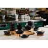 imageLe Creuset Enameled Cast Iron Gourmand Collection Set of 4 Mini Skillet 3 qt Matte BlackPetite Magnetic Wooden Trivet