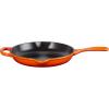 imageLe Creuset Enameled Cast Iron Signature Iron Handle Skillet 1025quot 134 qt WhiteFlame