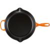 imageLe Creuset Enameled Cast Iron Signature Iron Handle Skillet 1025quot 134 qt WhiteFlame