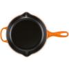 imageLe Creuset Enameled Cast Iron Signature Iron Handle Skillet 1025quot 134 qt WhiteFlame