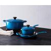 imageLe Creuset Enameled Cast Iron Signature Iron Handle Skillet 1025quot 134 qt WhiteMarseille