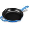 imageLe Creuset Enameled Cast Iron Signature Iron Handle Skillet 1025quot 134 qt WhiteMarseille
