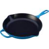 imageLe Creuset Enameled Cast Iron Signature Iron Handle Skillet 1025quot 134 qt WhiteMarseille