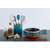 imageLe Creuset Enameled Cast Iron Signature Iron Handle Skillet 1025quot 134 qt WhiteMarseille