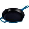 imageLe Creuset Enameled Cast Iron Signature Iron Handle Skillet 1025quot 134 qt WhiteMarseille