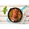 imageLe Creuset Enameled Cast Iron Signature Iron Handle Skillet 1025quot 134 qt WhiteOlive