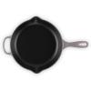 imageLe Creuset Enameled Cast Iron Signature Iron Handle Skillet 1025quot 134 qt WhiteOyster