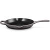 imageLe Creuset Enameled Cast Iron Signature Iron Handle Skillet 1025quot 134 qt WhiteOyster