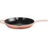 imageLe Creuset Enameled Cast Iron Signature Iron Handle Skillet 1025quot 134 qt WhitePeche