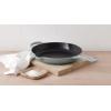 imageLe Creuset Enameled Cast Iron Signature Iron Handle Skillet 1025quot 134 qt WhiteSea Salt