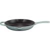 imageLe Creuset Enameled Cast Iron Signature Iron Handle Skillet 1025quot 134 qt WhiteSea Salt