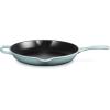 imageLe Creuset Enameled Cast Iron Signature Iron Handle Skillet 1025quot 134 qt WhiteSea Salt