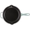imageLe Creuset Enameled Cast Iron Signature Iron Handle Skillet 1025quot 134 qt WhiteSea Salt