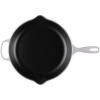 imageLe Creuset Enameled Cast Iron Signature Iron Handle Skillet 1025quot 134 qt WhiteShallot