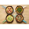imageLe Creuset Enameled Cast Iron Signature Iron Handle Skillet 1025quot 134 qt WhiteShallot