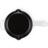imageLe Creuset Enameled Cast Iron Signature Iron Handle Skillet 1025quot 134 qt WhiteWhite