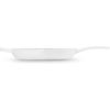 imageLe Creuset Enameled Cast Iron Signature Iron Handle Skillet 1025quot 134 qt WhiteWhite