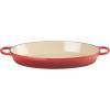 imageLe Creuset Enameled Cast Iron Signature Oval Baker 3 qt CeriseCerise