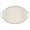 imageLe Creuset Enameled Cast Iron Signature Oval Baker 3 qt CeriseSea Salt