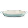 imageLe Creuset Enameled Cast Iron Signature Oval Baker 3 qt CeriseSea Salt