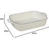 imageLe Creuset Enameled Cast Iron Signature Rectangular Roaster 7 qt 128quot x 187quot CeriseWhite