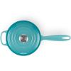 imageLe Creuset Enameled Cast Iron Signature Saucepan 225 qt CeriseCaribbean