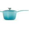 imageLe Creuset Enameled Cast Iron Signature Saucepan 225 qt CeriseCaribbean