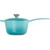 imageLe Creuset Enameled Cast Iron Signature Saucepan 225 qt CeriseCaribbean
