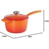 imageLe Creuset Enameled Cast Iron Signature Saucepan 225 qt CeriseFlame