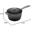 imageLe Creuset Enameled Cast Iron Signature Saucepan 225 qt CeriseOyster