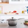imageLe Creuset Enameled Cast Iron Signature Saucepan 225 qt CeriseOyster
